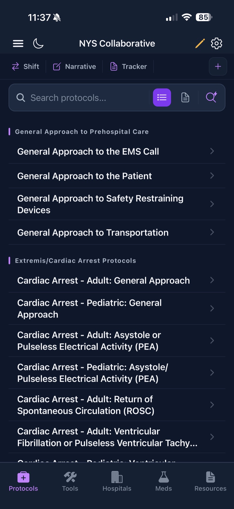 NY EMS Protocols searchable New York State collaborative protocol library