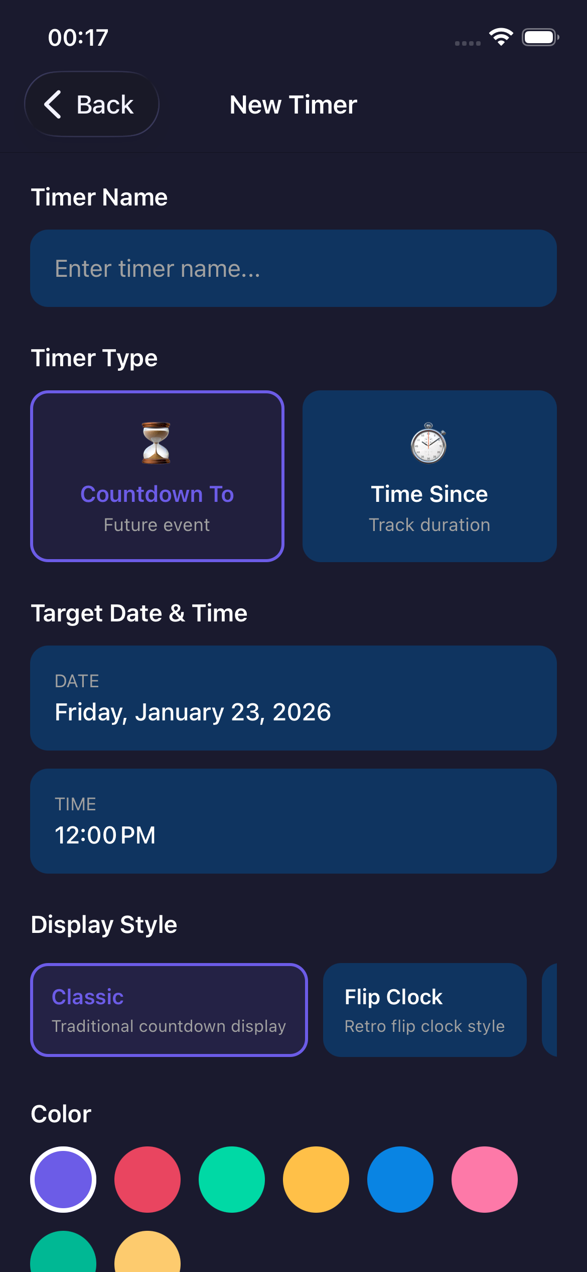 TimeTill - Custom themes