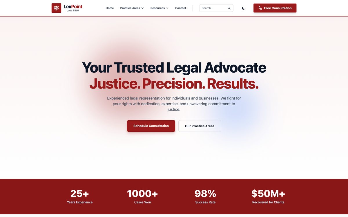 LexPoint template preview