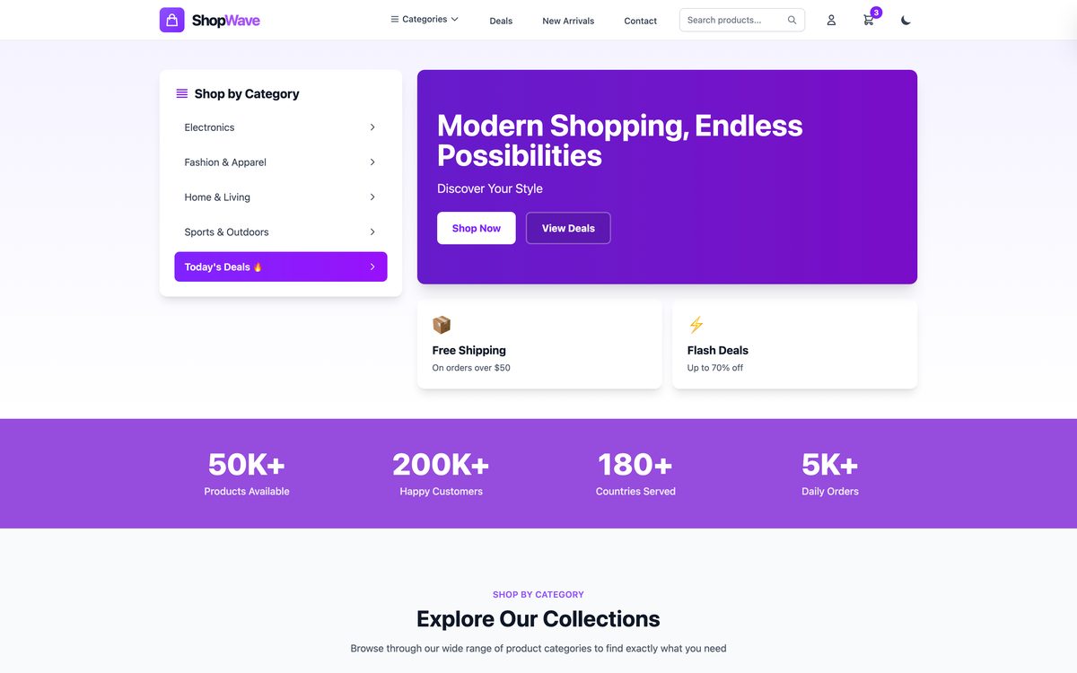 ShopWave template preview