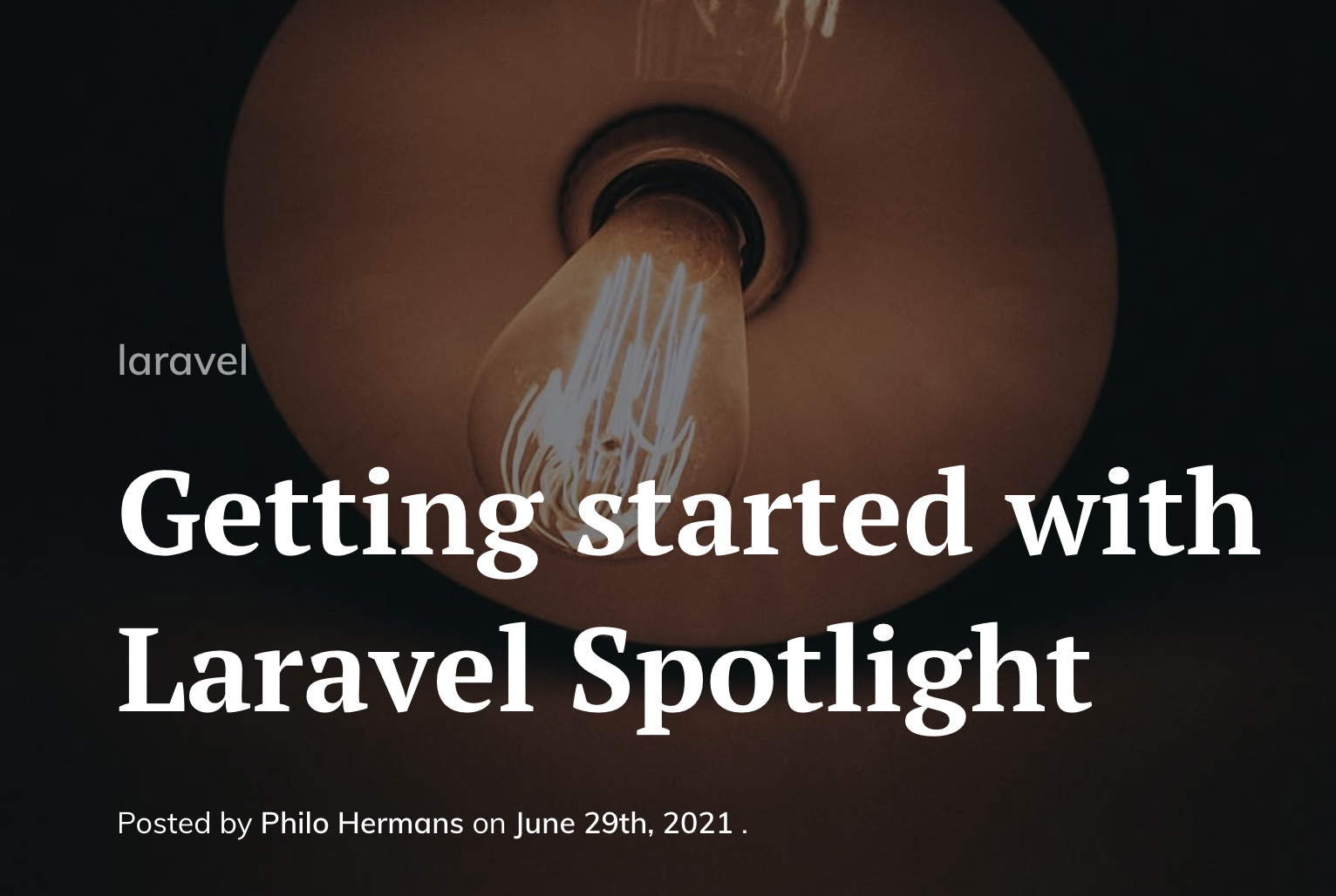 Getting started with Laravel Spotlight