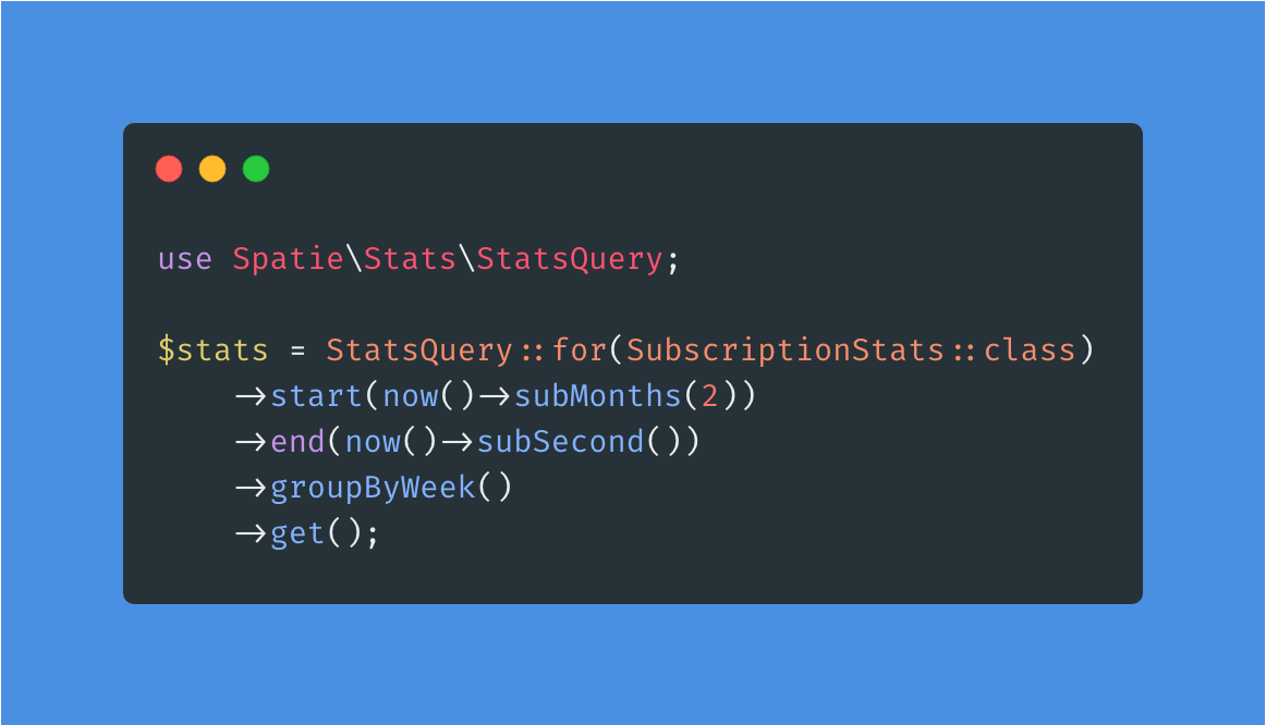 Laravel Stats project preview