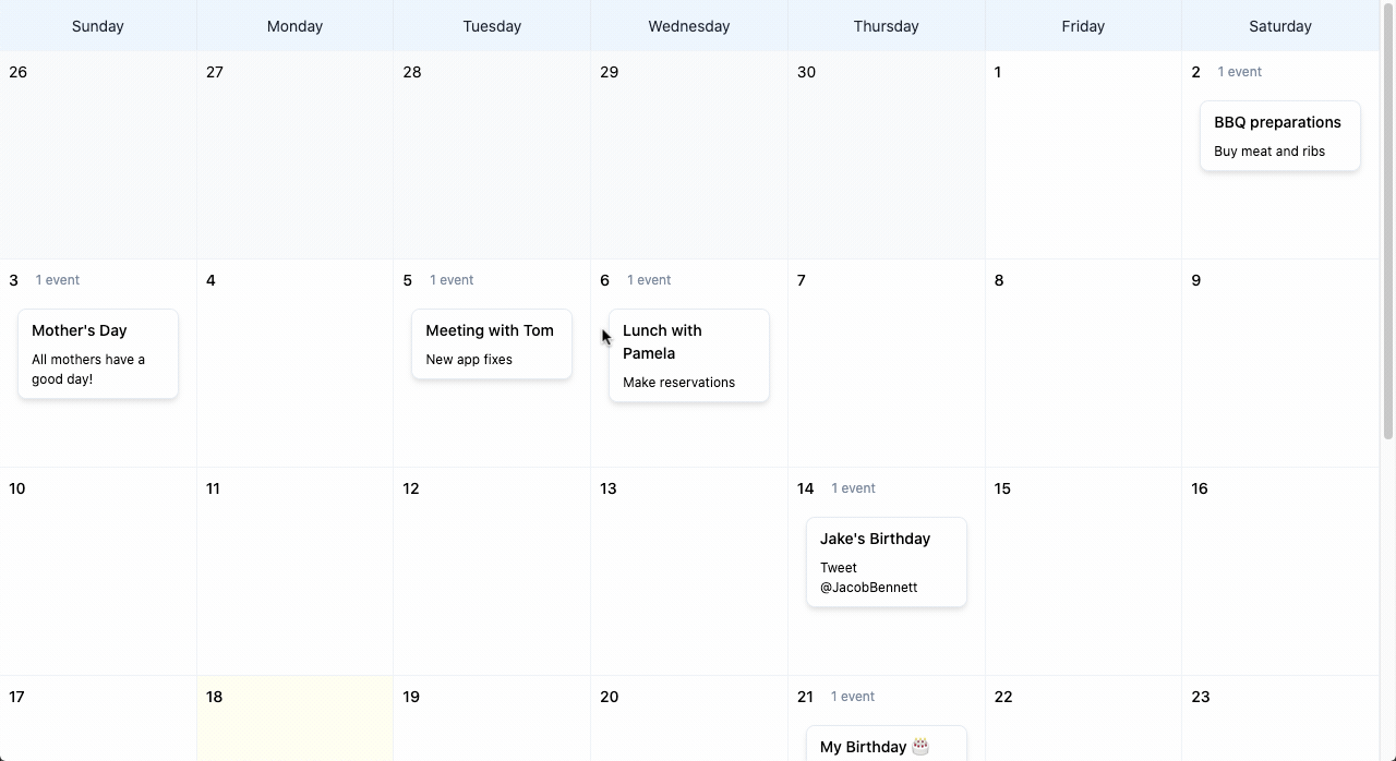 Livewire Calendar - Package Image