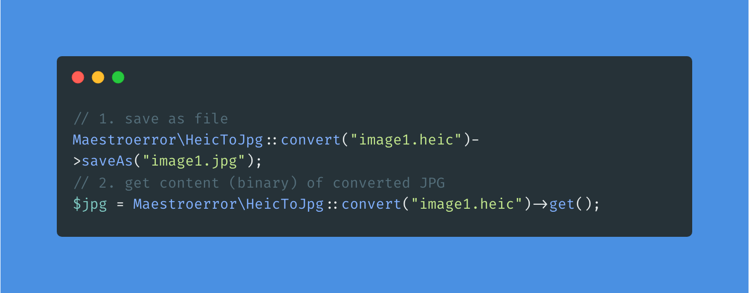 PHP HEIC to JPG project preview