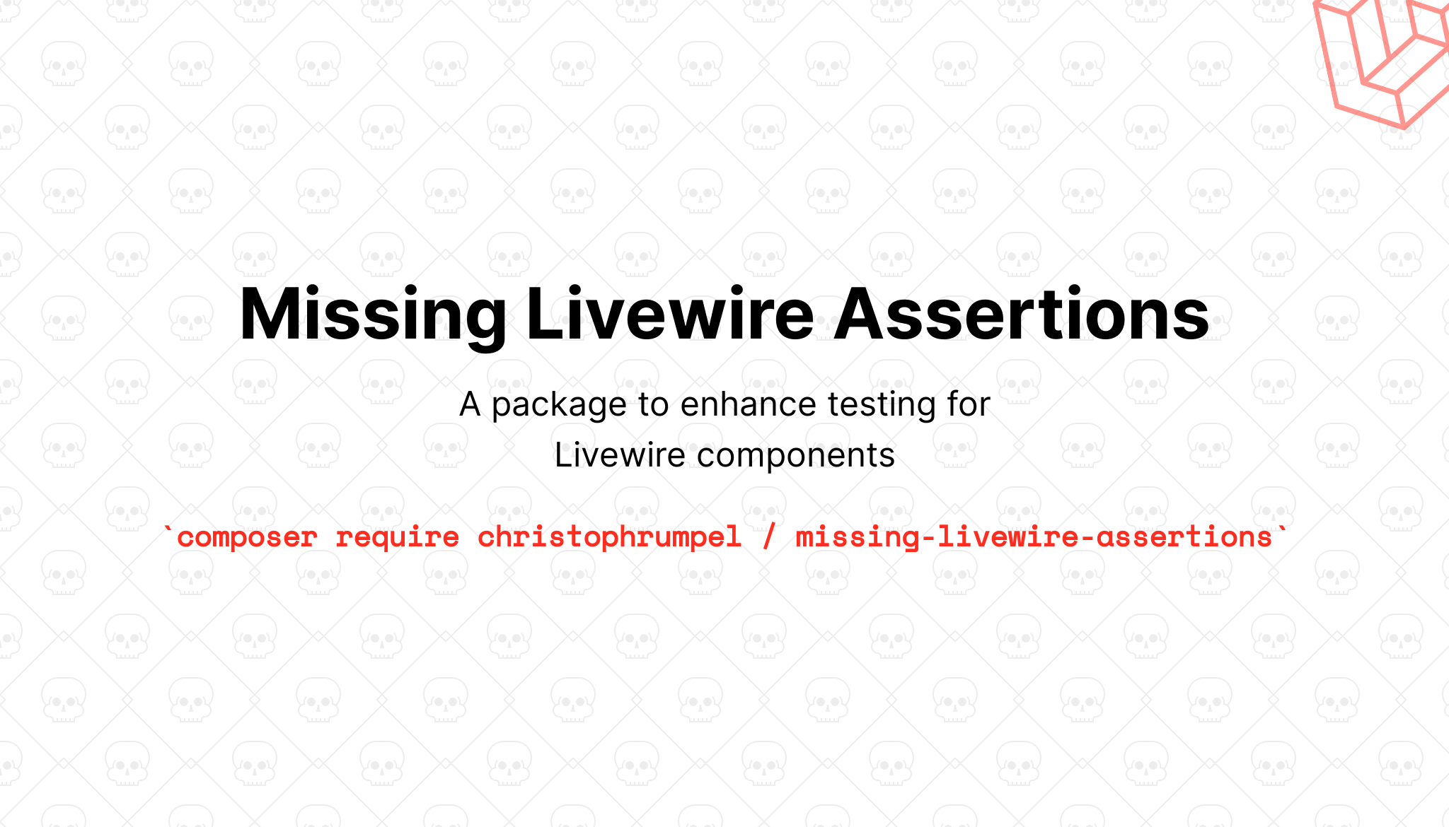 Missing Livewire Assertions project preview