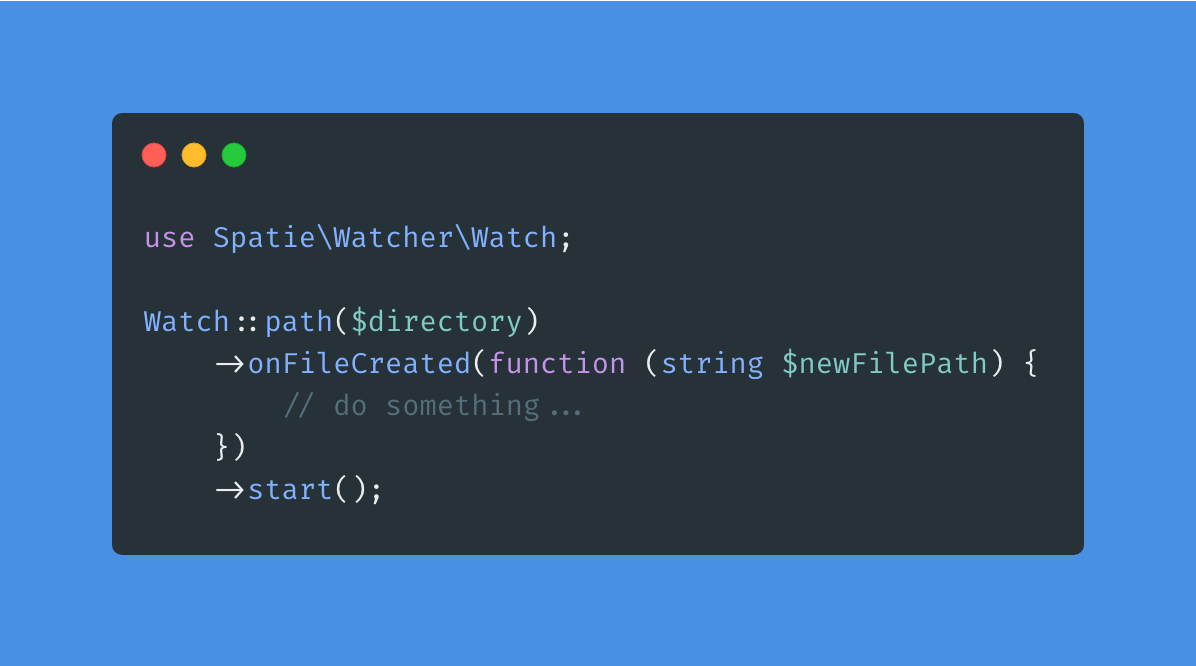 A package to watch for file system changes in PHP