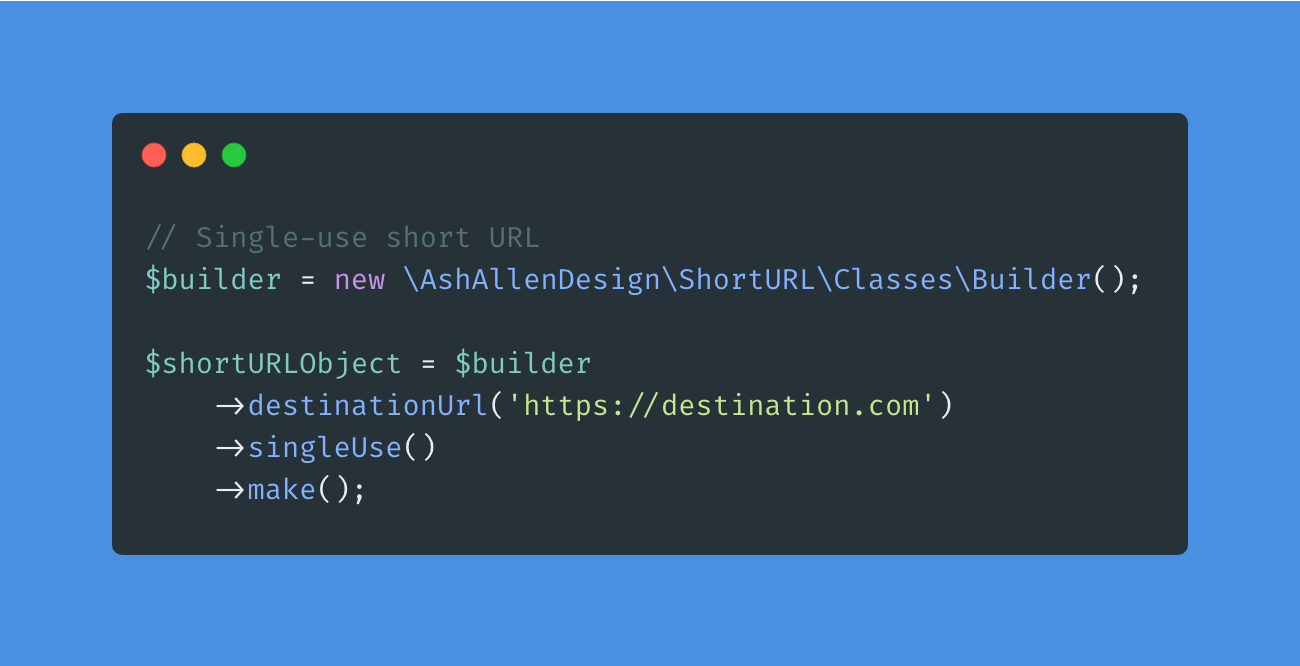 Short URL project preview